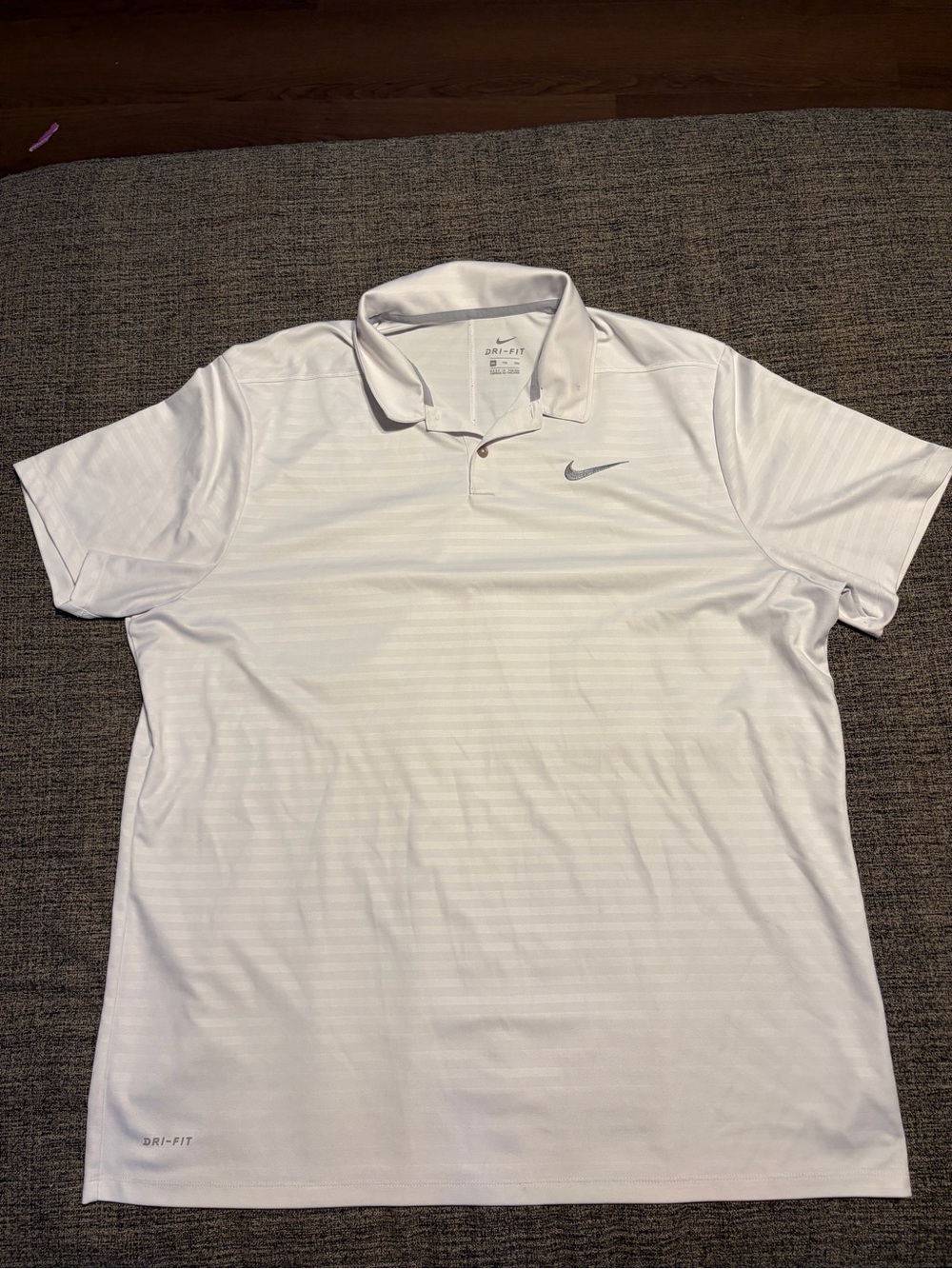 Nike Dri-FIT White Men's Polo Shirt